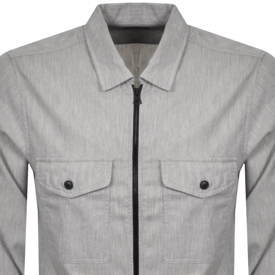 Alternative Image for ProductBOSS Lom Zip Overshirt Jacket Grey2